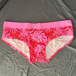 VS PINK MONSTERA LEAF HIPSTER PANTIES XXL NWT